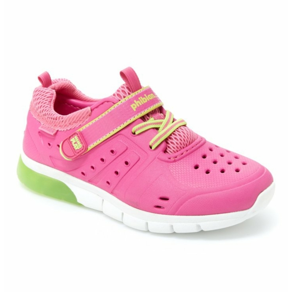 Stride Rite’s Made2Play Phibian Pink/Lime